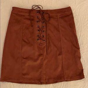 Forever 21 velvet skirt